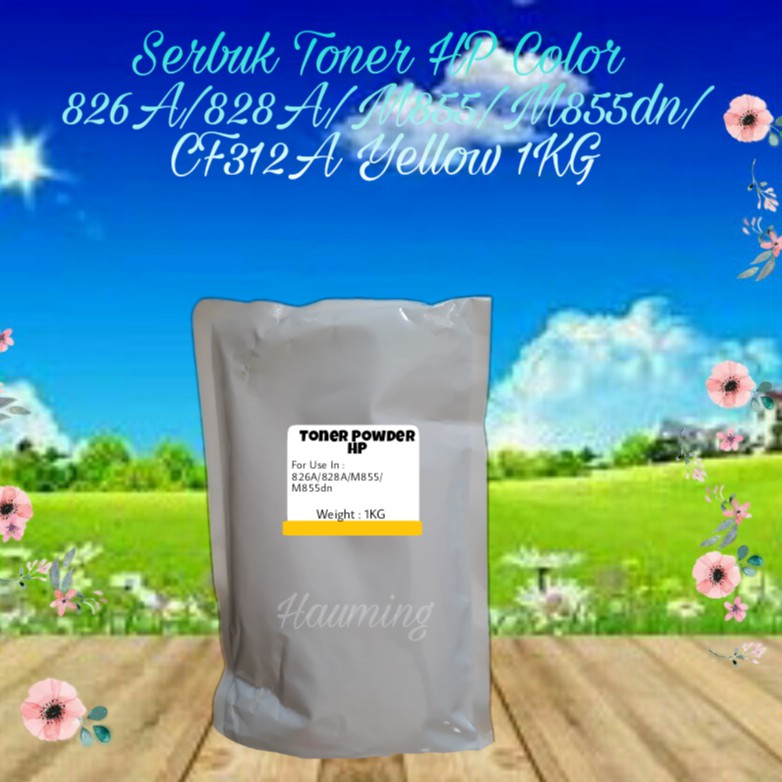 Serbuk Toner Refill HP Color 826A 828A M855 M855DN M855X+ M-855 855DN CF312A Yellow 1kg