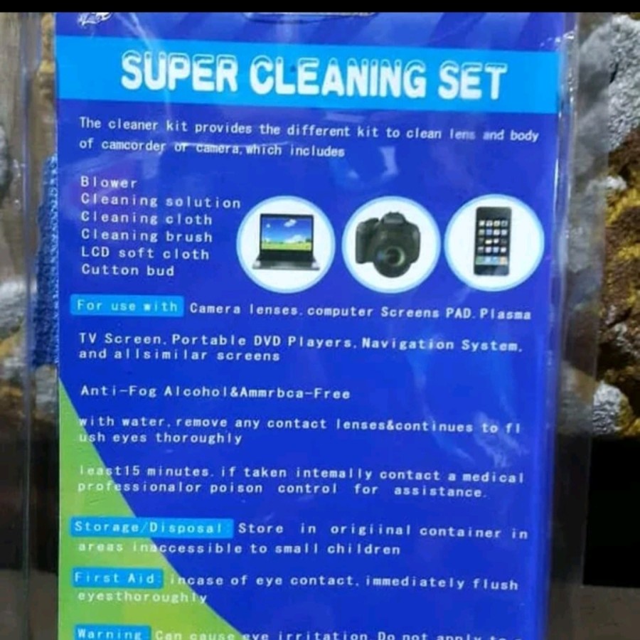 Cleaning Kit 3in1 / 6in1 LCD Cleaner - Alat set Cairan Pembersih Kamera &amp; Laptop