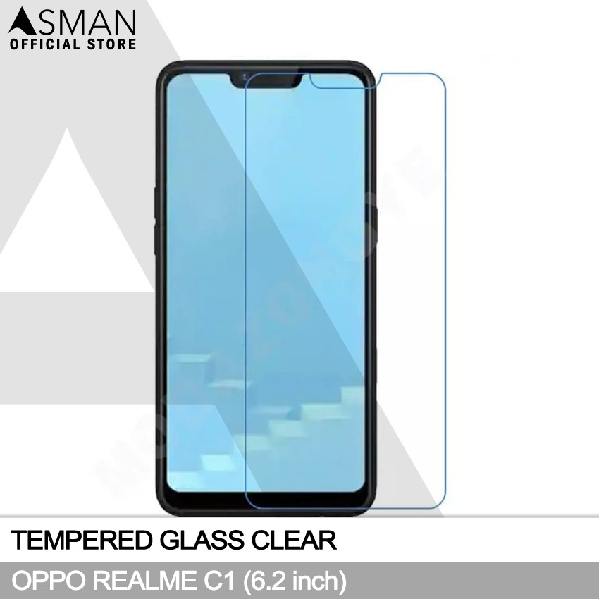 Tempered Glass OPPO Realme C1 (6.2&quot;) | Anti Gores Pelindung Layar Kaca - Bening