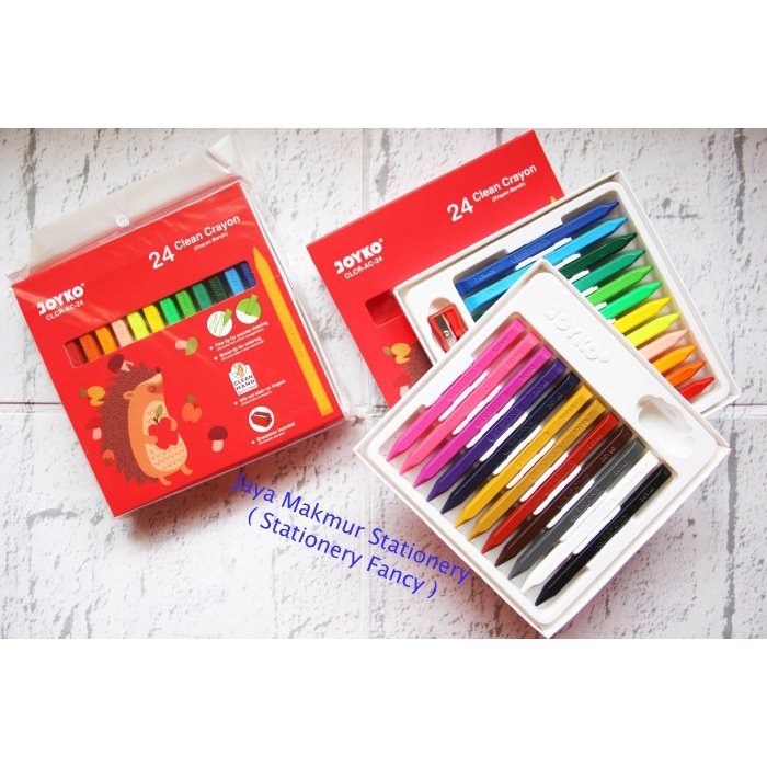 

Lucu Clean Crayon Joyko 24 Warna Clcr-Ac-24 (1 Set) Bergaransi