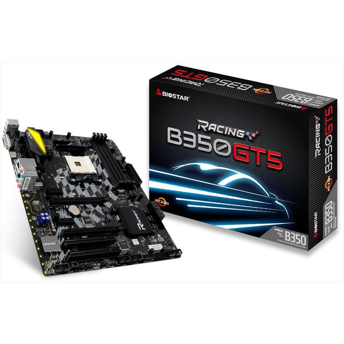 Biostar B350GT5 Motherboard AMD B350 AM4 DDR4 ATX
