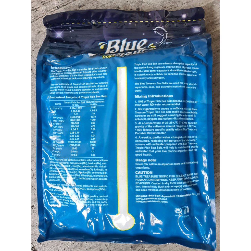 Blue Treasure Sea Salt 6.7 kg FOT LPS SPS