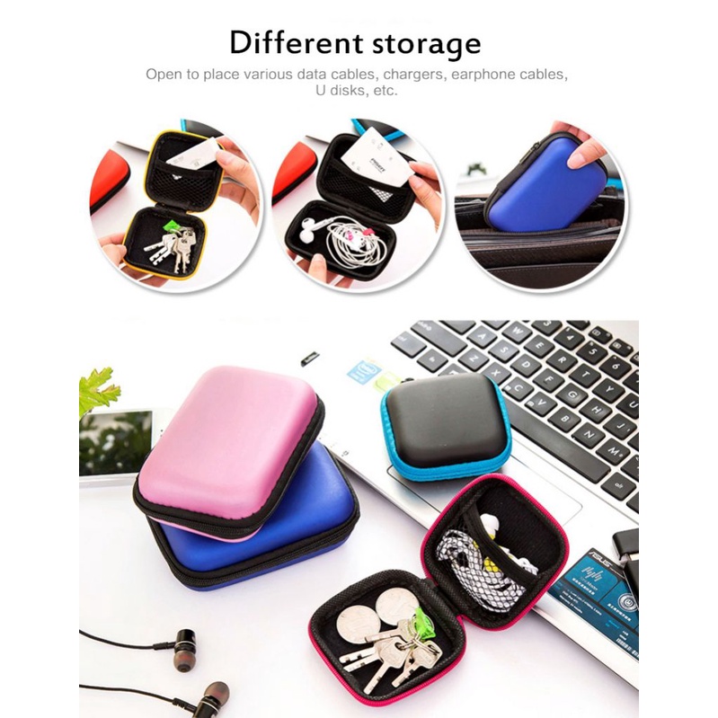 Earphone Storage Bag Mobile Phone Data Cable Charger Storage Box Earphone Bag Digital Storage Finishing Bag OW