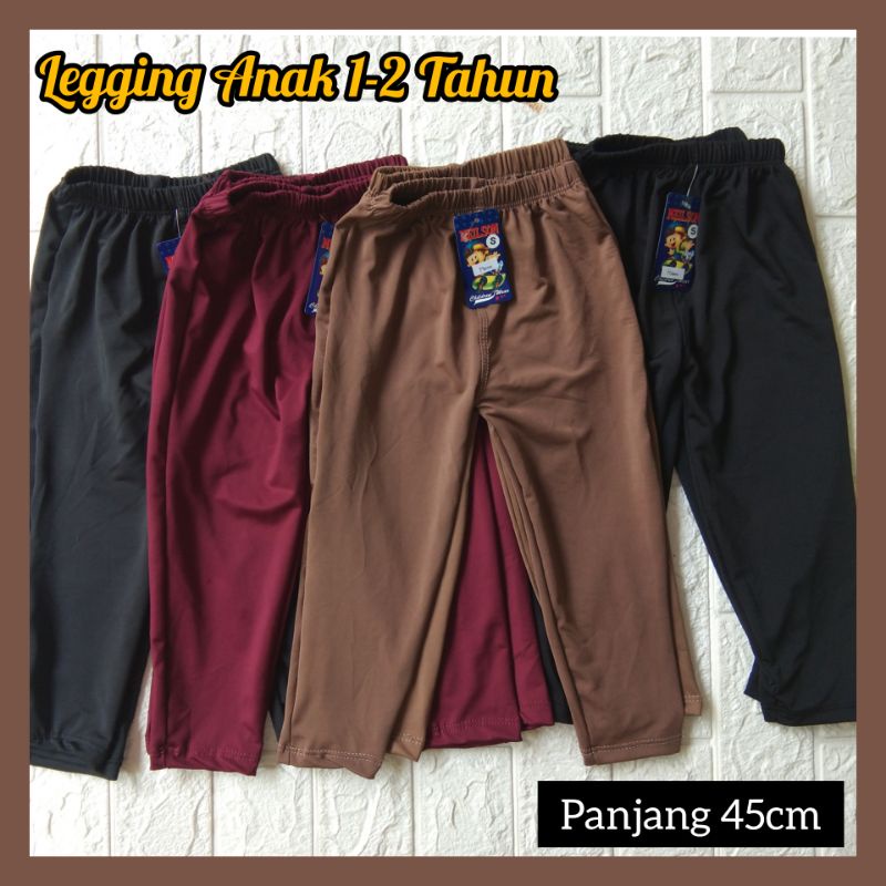 Legging Bayi Perempuan 1- 4 Tahun Bahan Jersey
