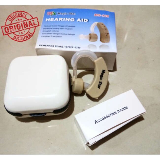 Jual Alat Bantu Dengar BTE Tanpa Kabel Magic Star Hearing Aid Ms138 ...