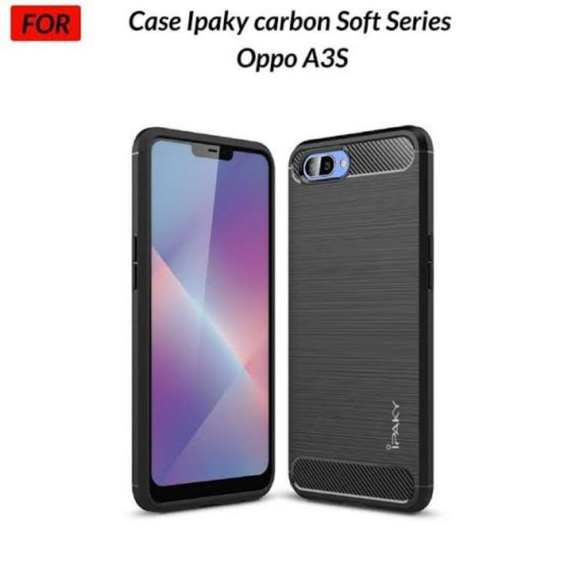 Case Oppo A3S / Neo 9/ A37 Case Cover Fiber Carbon