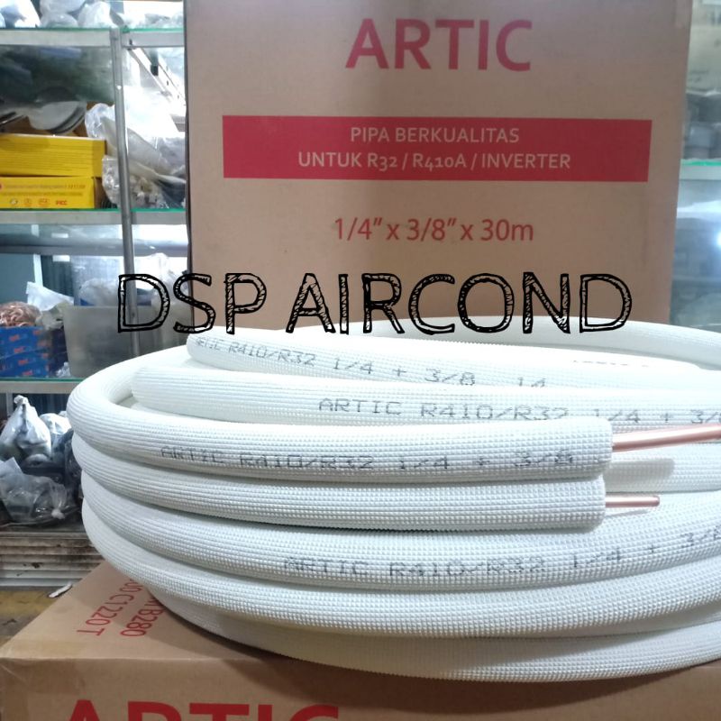 Pipa ac Artic 1/2pk 3/4pk 1pk harga permeter