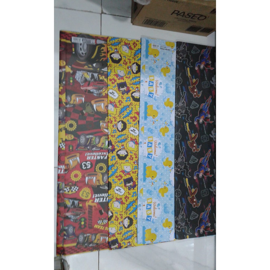 

KERTAS KADO SANSAN WAWA ANEKA RAGAM MOTIF BOY & GIRL UKURAN BESAR 100 X 70 CM