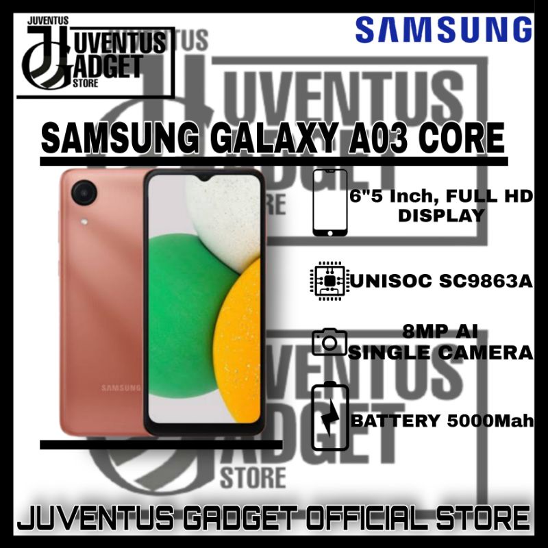 SAMSUNG GALAXY A03 CORE ( 2/32GB ) GARANSI RESMI SEIN SAMSUNG 100% ORIGINAL GARANSI SAMSUNG