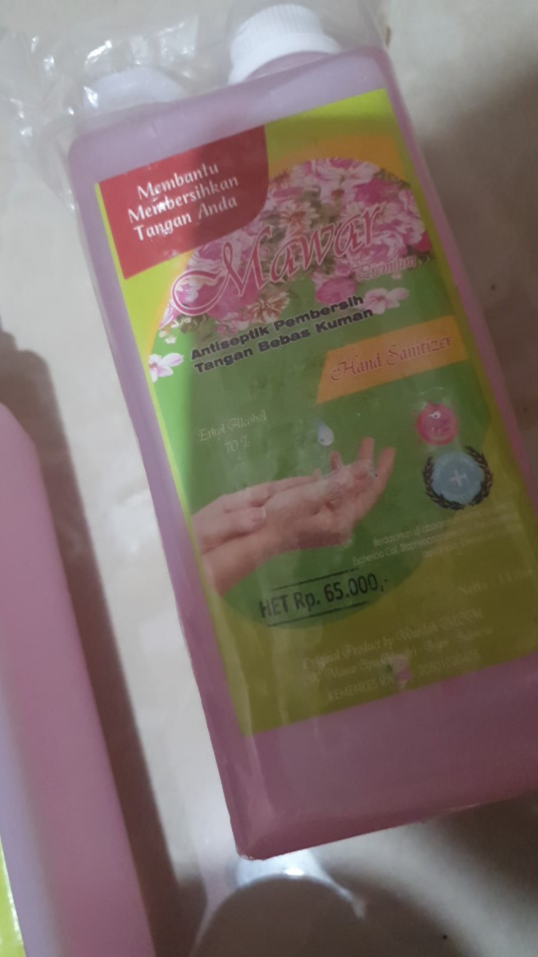 [ Jnt Sicepat Jtr ] Mawar Hand Sanitizer 1 Liter
