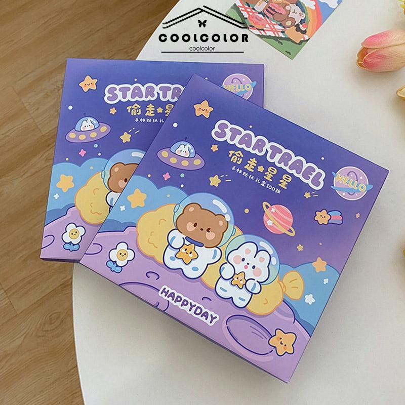 COD Kartun Tahan Air 25 PCS Tanpa Jejak Buku Pegangan Stiker Dekorasi Pola Kecil DIY Stiker Ponsel- cl