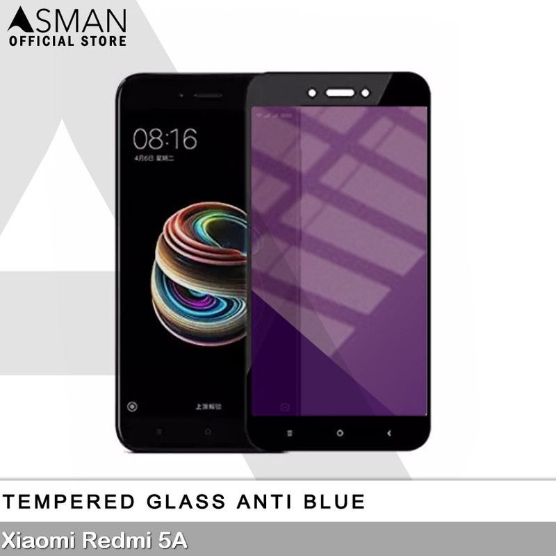 Tempered Glass Blue Light Full Lem Xiaomi Redmi 5A Anti Radiasi Screen Protector