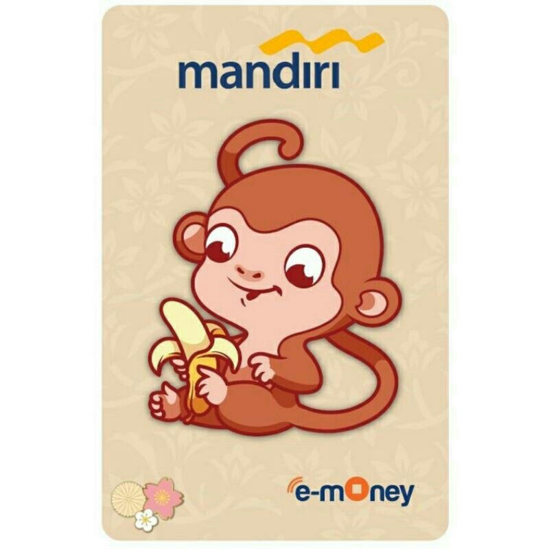 eMoney Mandiri Shio MONYET (Monkey) ORI /Like eTOLL Tapcash Flazz or Brizzi