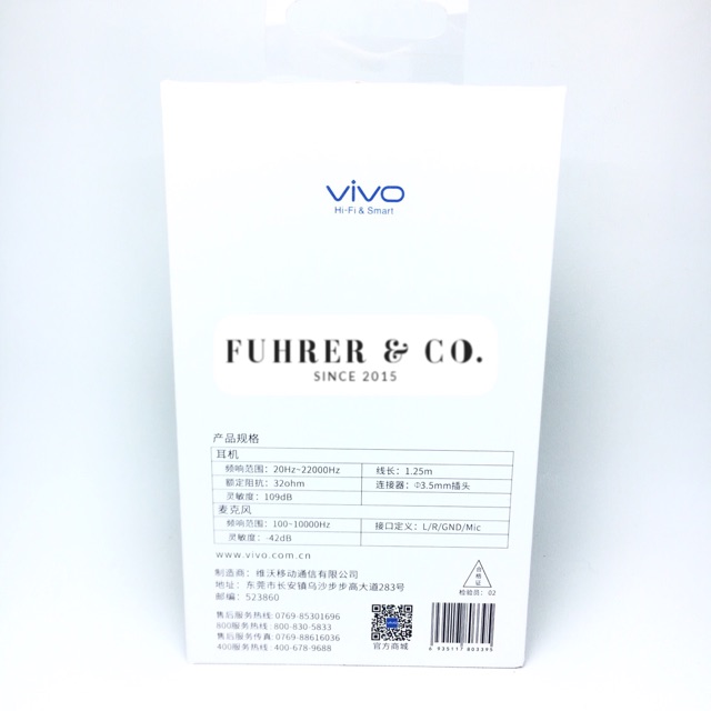 Headset Handsfree Vivo XE680 Original