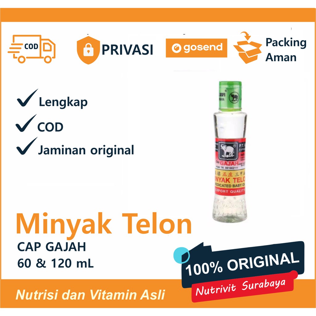 MINYAK TELON CAP GAJAH 60/120ML