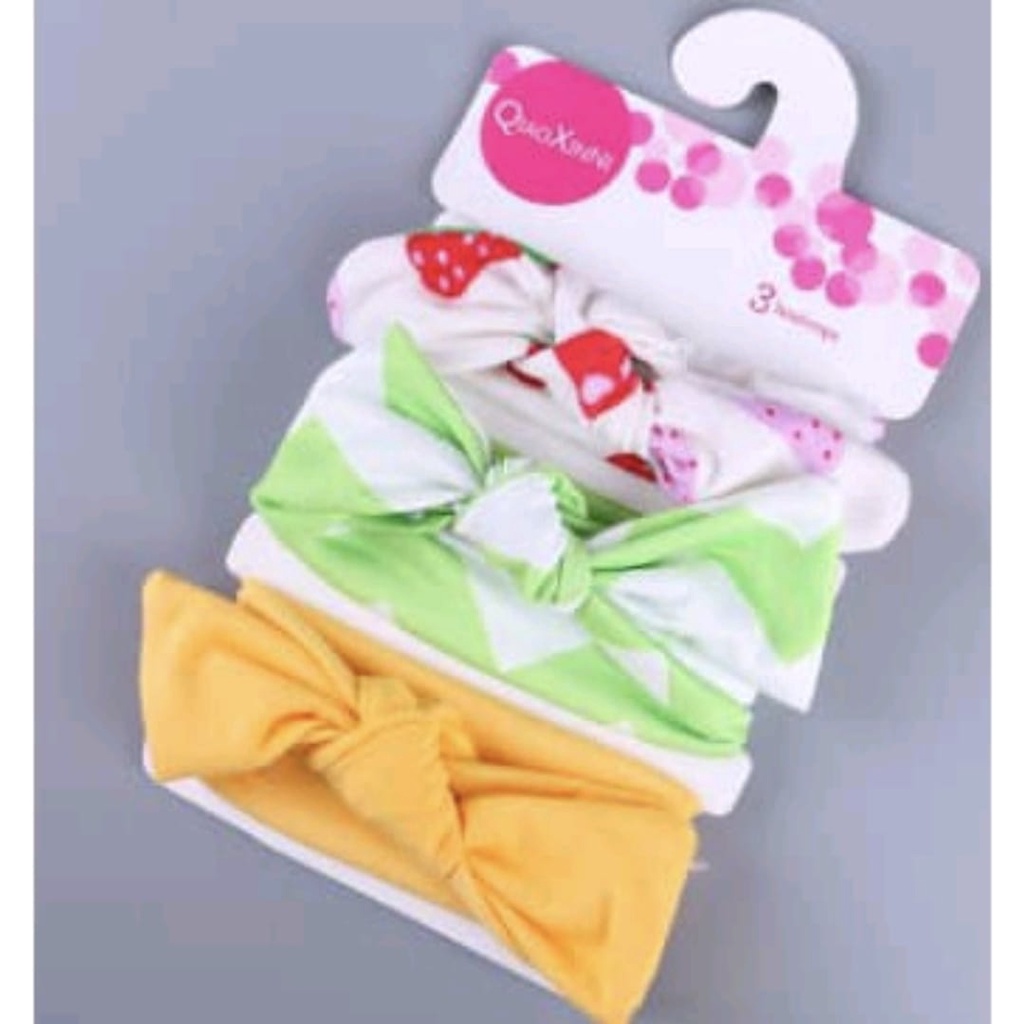 Head Band Baby / Bandana Bayi 3 in 1 PILIH MOTIF!
