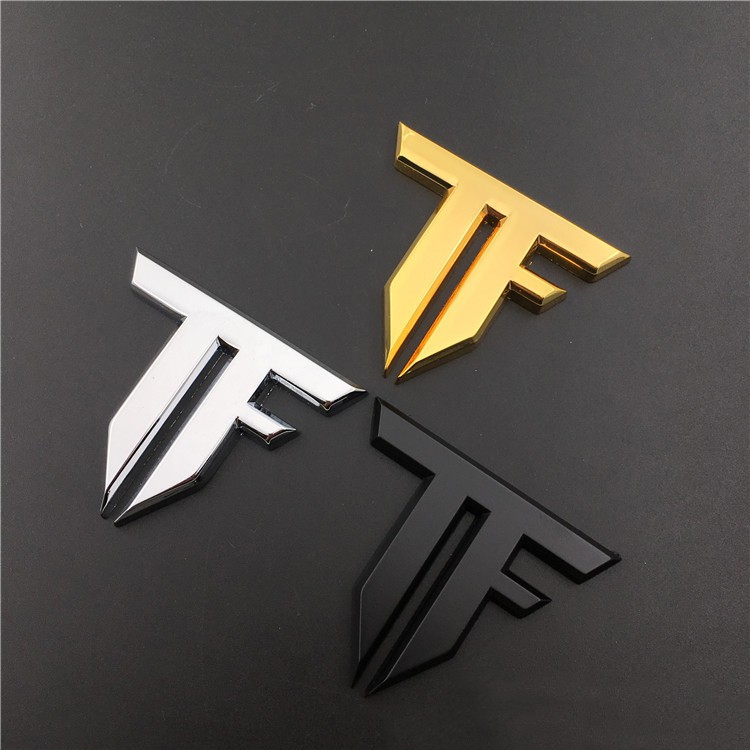 1pc Stiker Emblem Logo Transformers 3D TF Bahan Metal Untuk Mobil / Truk