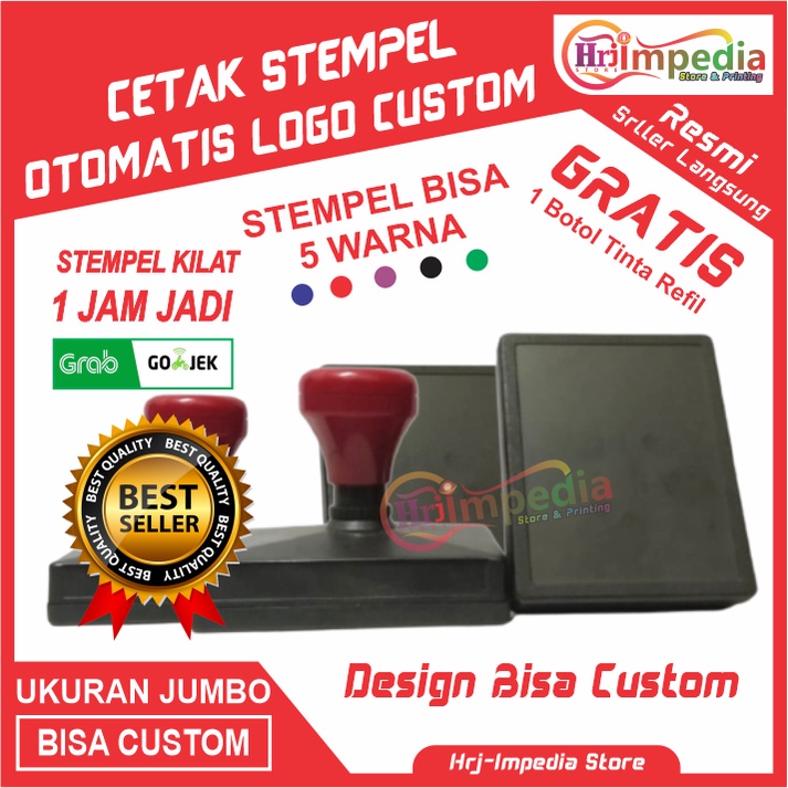 

Cetak Stempel Otomatis Ukuran Jumbo | Stempel Jumbo Warna Bisa 1 - 5 Warna | Cetak Stempel Flash Jumbo