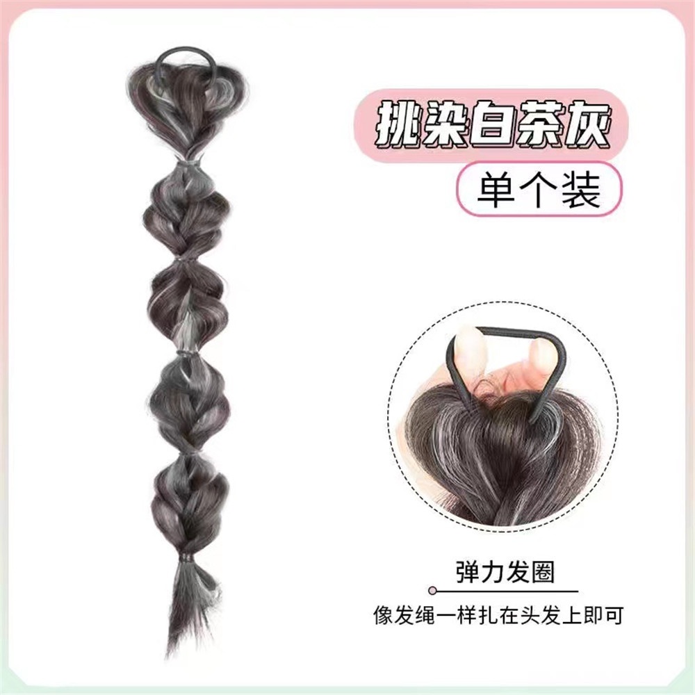 【COD Tangding】Wig Rambut Palsu Model Kepang Untuk Wanita