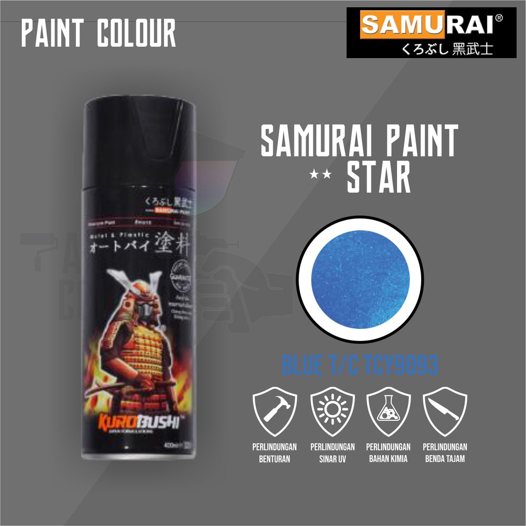 Samurai Paint TCY9093** Blue T/C Cat Semprot/Pylox/Motor/Gundam