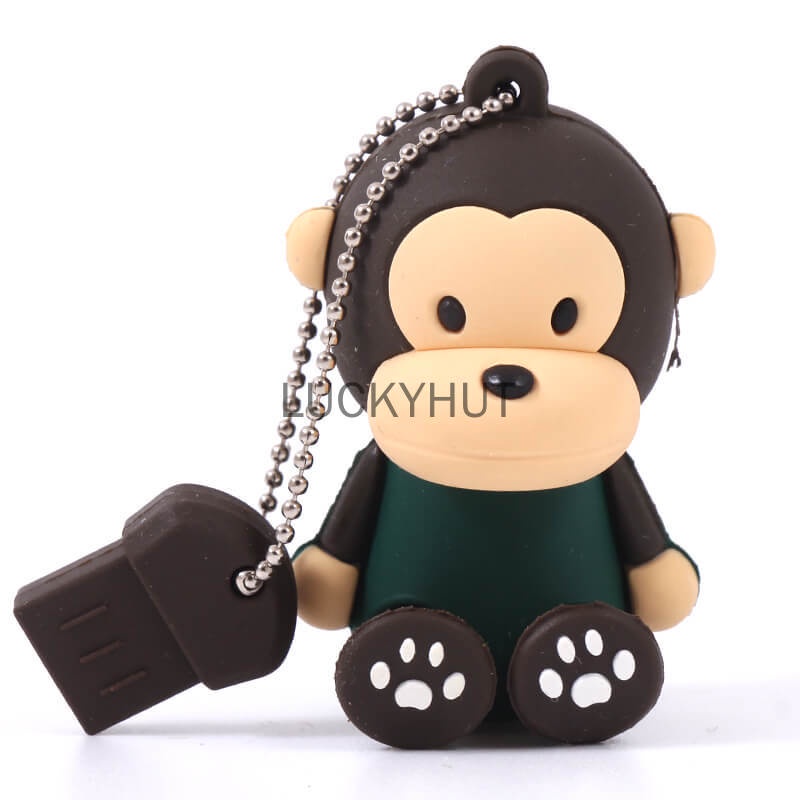 Suntrsi Usb Flash Drive monkey Cartoon1GB 8GB 16GB 32GB 64GB 128GB Pen Drive Usb Memory Stick Hadiah Untuk PC