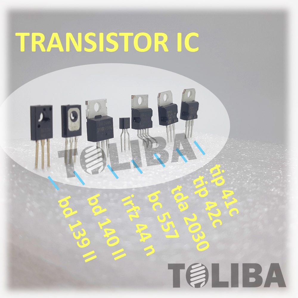 transistor ic tip / komponen elektronik ic tda / transistor ic bc / ic irfz / ic bd asli original ic transistor ic tr