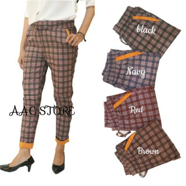  TARTAN  PANTS  CELANA  MOTIF KOTAK Shopee Indonesia