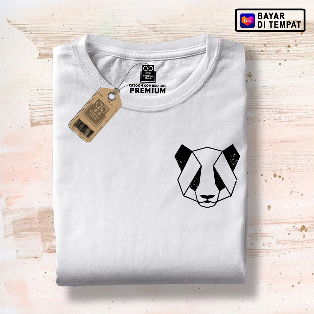 Kaos Distro Pria Geo Panda 620 Text Premium