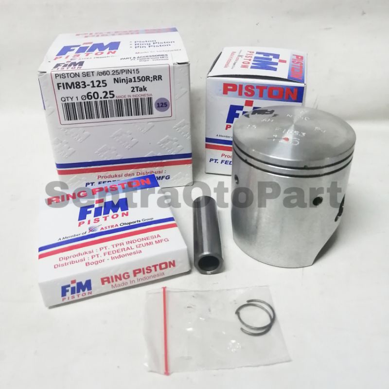 Piston seher kit ninja r ninja rr oversize 125 fim