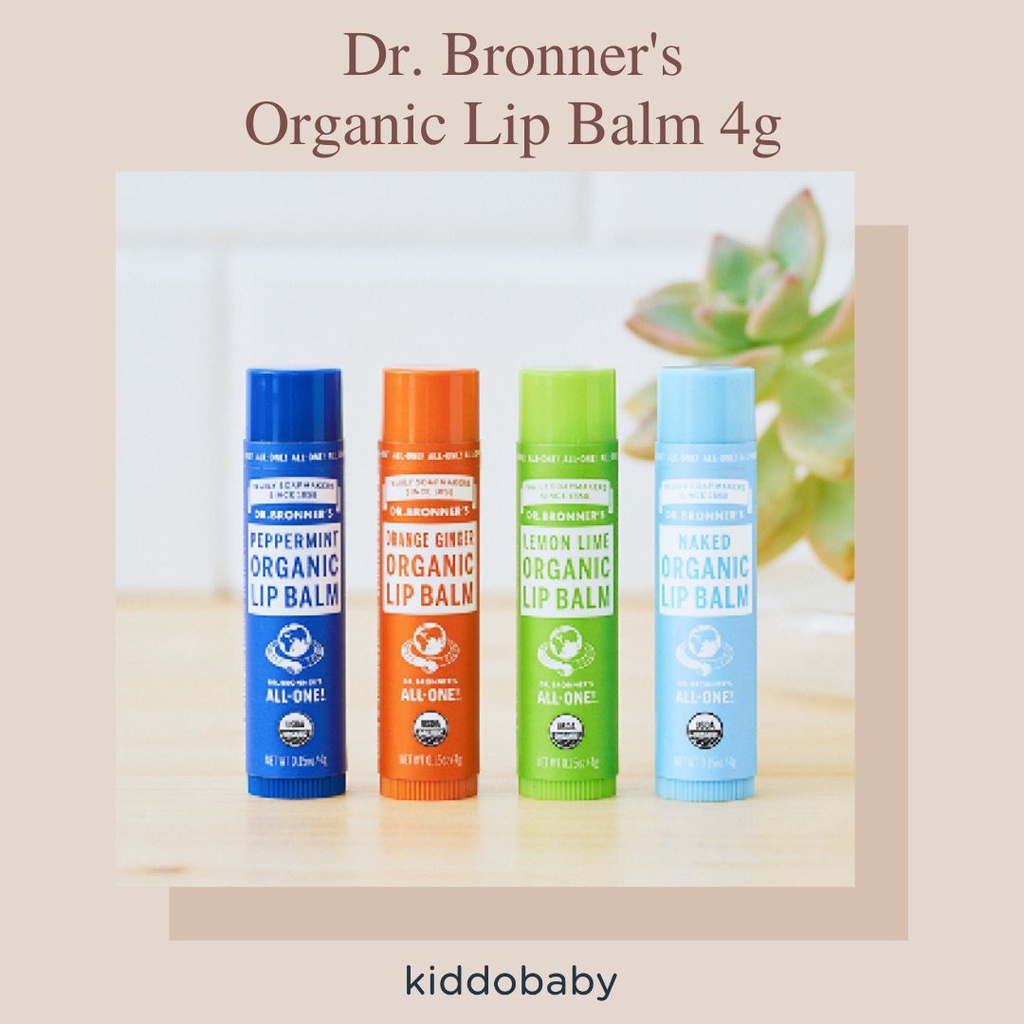 Dr. Bronner's Organic Lip Balm 4g | Lip Balm | Pelembab Bibir