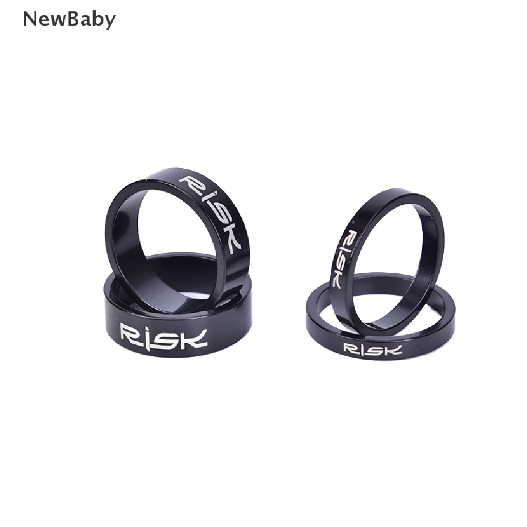 Newbaby 4pcs Spacer Headset Fork Sepeda Bahan Aluminum Alloy Ukuran 5 / 10mm
