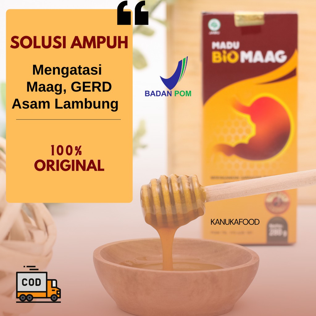 Biomaag Madu Asam Lambung BPOM / obat maag herbal