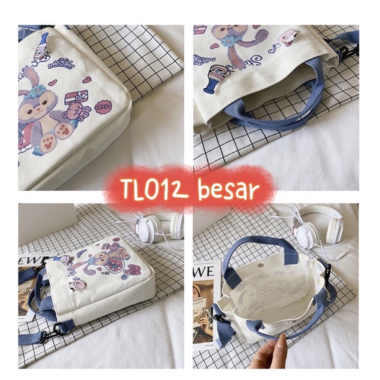 tas selempang kanvas stella TL012 TL013 model korea cute tote fashion sling bag