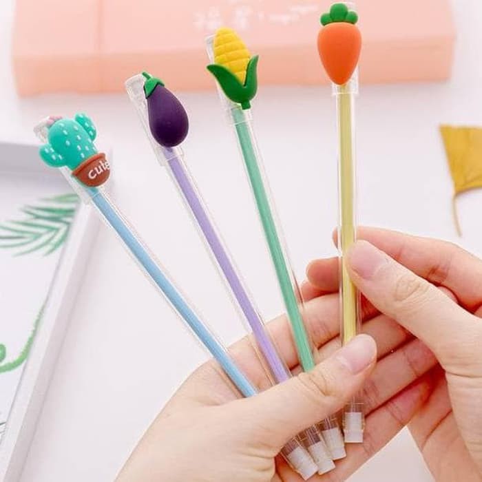 

EDW P36 Pulpen Cute Pena Buah Sayuran Vegetables Ballpoint Bolpoin Pen Karakter Unik Lucu