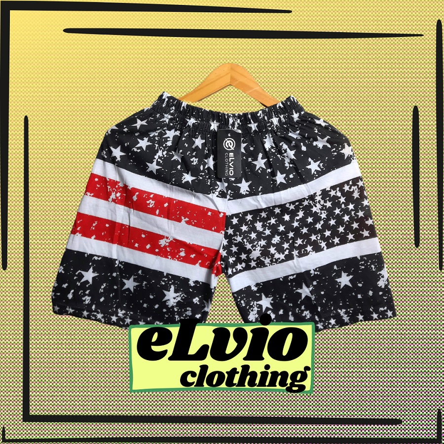 Celana boxer distro premium elvio clothing | Celana pendek | Celana distro