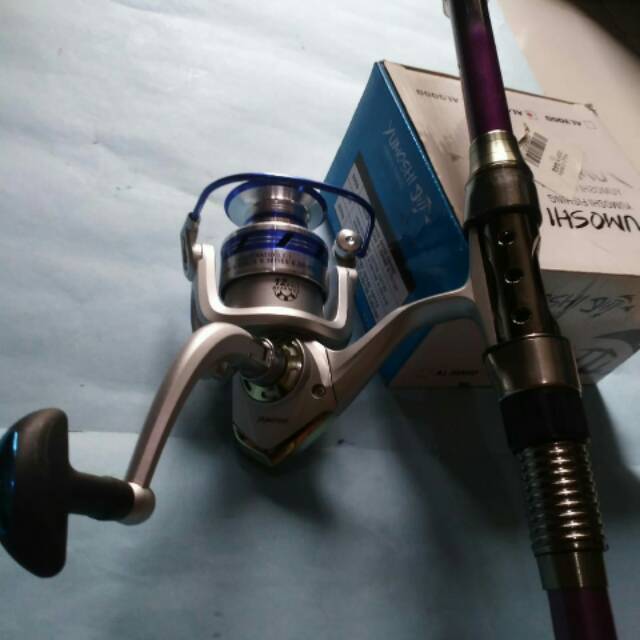 Reel Yumoshi AL 4000 + Joran antena laut 2.1m