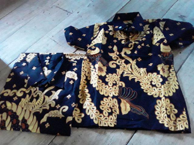 Baju Couple Keluarga Sania Ruffle Batik Couple Ori Ndoro Jowi Dnt Garansi Termurah - Gurita Kuning