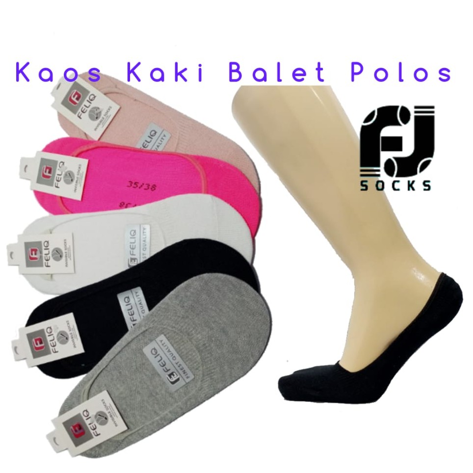 (PERPASANG) Kaus Kaki Balet FELIQ/Kaos Kaki Engkel Sock