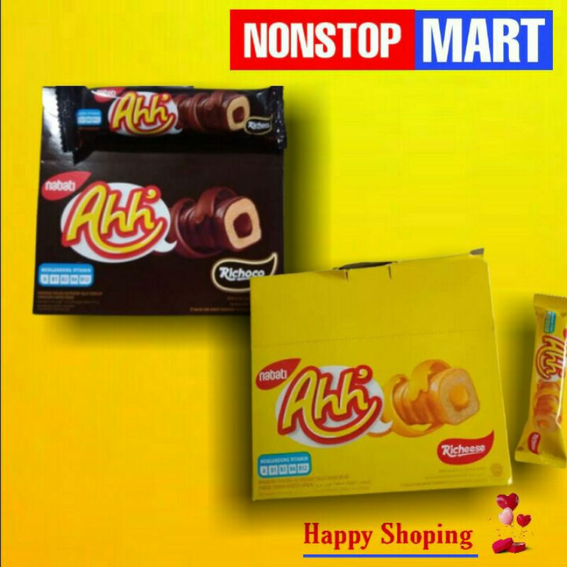 

AHH Nabati keju richeese coklat richoco 1 pack isi 20 pcs