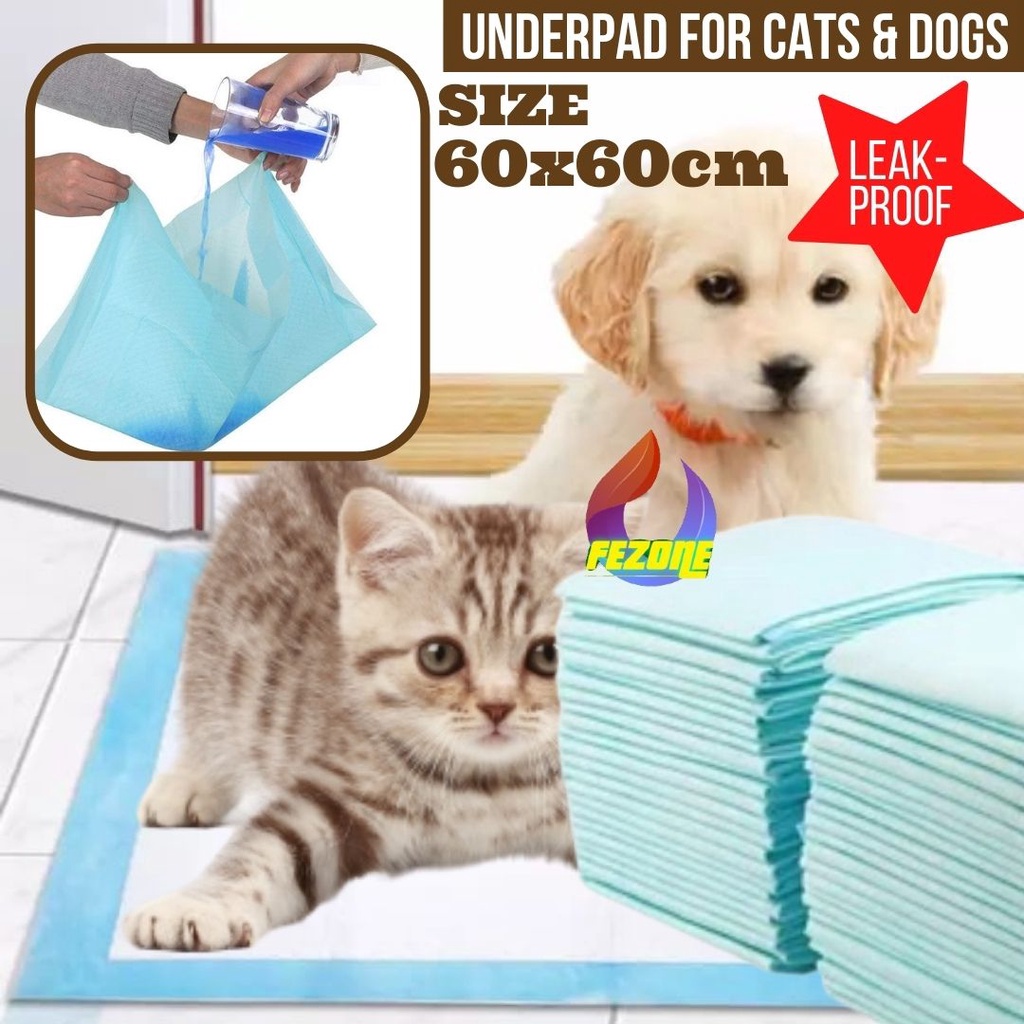 UNDERPAD Alas Pipis Pup Underpad Kucing Anjing Perlak Tatakan Pet Toilet Portable TERMURAH FEZONE