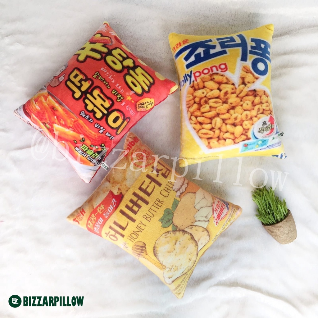 Bizzarpillow Bantal Snack Tempel Korea Custom Size M BZ194