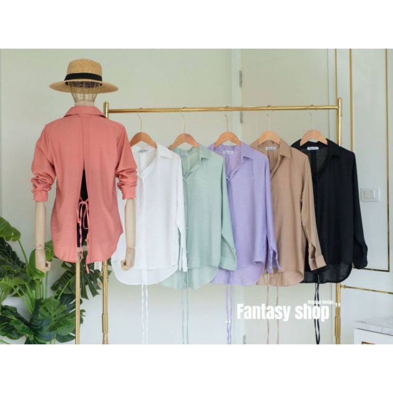 KEMEJA FANTASY SHOP CASUAL MODEL IKAT BELAKANG IMPORT BANGKOK CODE F 01