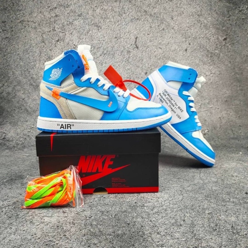 Nike Air Jordan One High X Off White Blue UNC