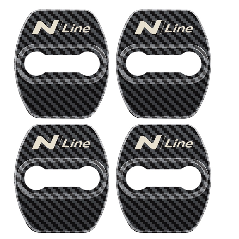 4pcs Cover Pelindung Kunci Pintu Mobil Bahan Stainless Steel Untuk HYUNDAI NLINE SPORT