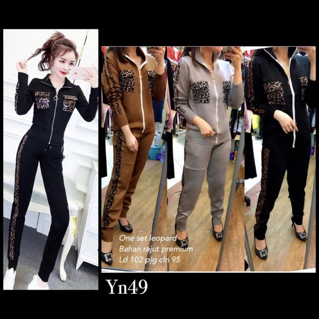 ( Bisa COD) Setelan Import Leopard 02 / Aira syari by hk / Aira syar’i by Hk