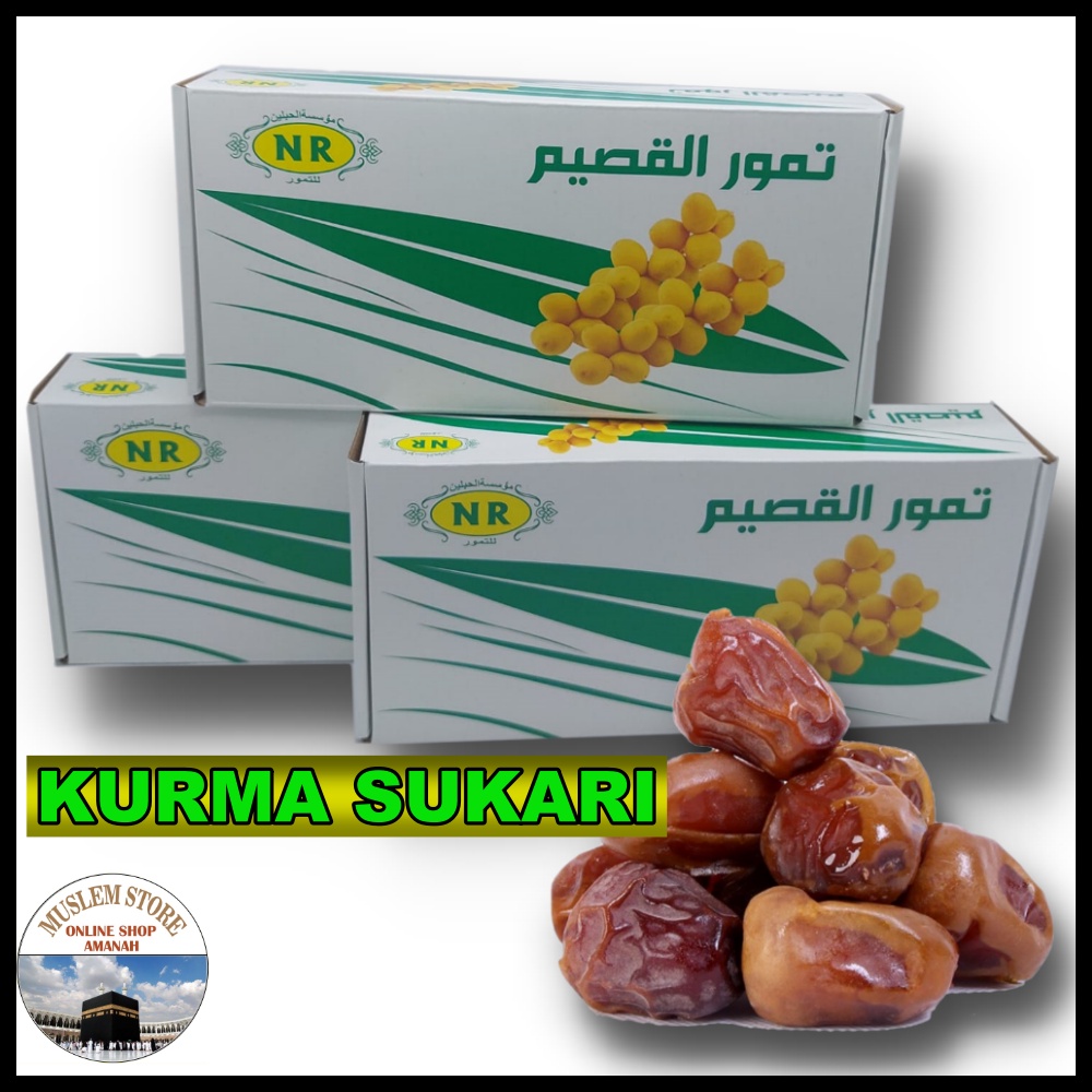 KURMA SUKARI AL QASIM PRIMIUM 500GR [KEMASAN DUS]