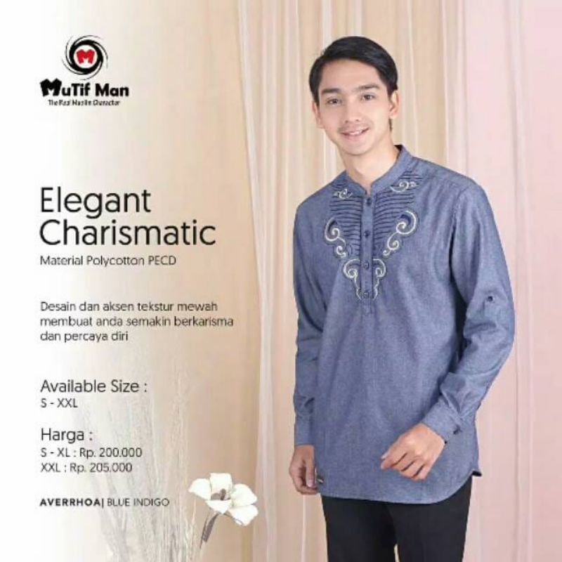 Mutif Man Averhoa,koko dewasa lengan pendek,koko dewasa lengan panjang murah