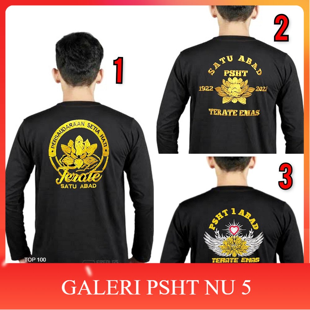 KAOS PSHT SATU ABAD LENGAN PANJANG-KAOS PSHT BORDIR-KAOS PSHT TERBARU-KAOS PSHT SIMPEL-KAOS TERATE