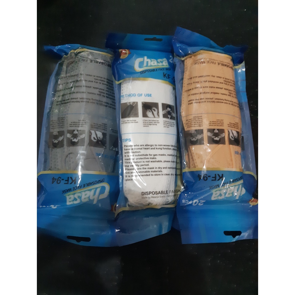Masker Chasa KF94 20pcs plastik klip