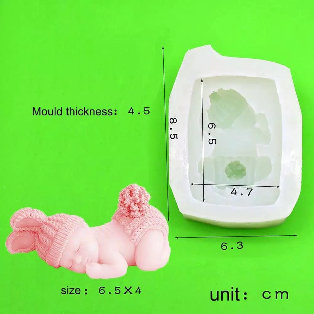 Cetakan Silikon Puding Coklat Bayi Besar